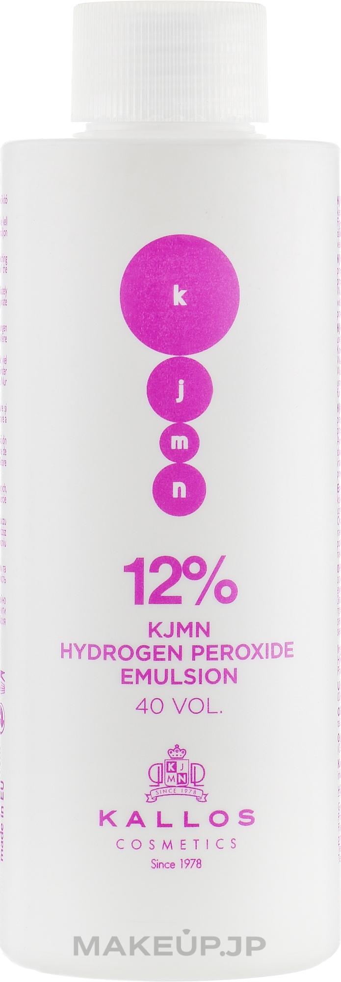 Hair Peroxide Emulsion 12% - Kallos Cosmetics KJMN Hydrogen Peroxide Emulsion — photo 150 ml