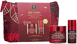 Fragrances, Perfumes, Cosmetics Set - Apivita Bee Young Set Wine Elixir Light Texture (f/cr/50ml + eye/cr/15ml)