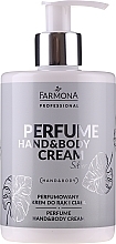 Fragrances, Perfumes, Cosmetics Perfumed Hand & Body Cream - Farmona Professional Perfume Hand&Body Cream Silver