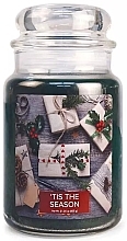 Fragrances, Perfumes, Cosmetics Scented Candle in Jar, glass cap - Village Candle Tis The Season