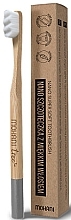 Bamboo Toothbrush, grey - Mohani Bamboo Nano Toothbrush Gray — photo N1