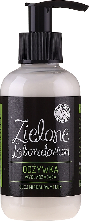 Smoothing Hair Conditioner "Almond Oil & Flax" - Zielone Laboratorium — photo N1