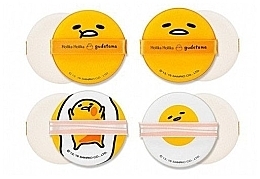 Fragrances, Perfumes, Cosmetics Cushion Puff Set - Holika Holika Gudetama Chop Chop Cushion Puff Set