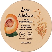 Organic Oat & Apricot Body Cream - Oriflame Love Nature — photo N1