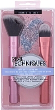 Fragrances, Perfumes, Cosmetics Set - Real Techniques Skin Perfecting Set (brush/2pcs + mirror/1pcs)