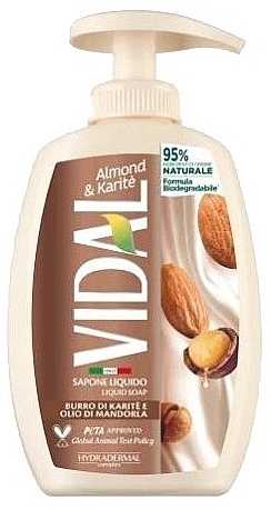 Almond & Shea Butter Liquid Soap - Vidal Liquid Soap Almond&Karite — photo N1