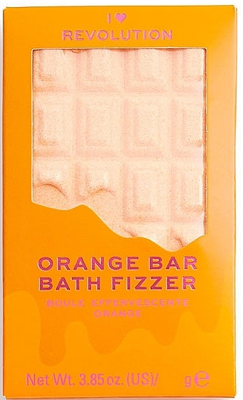 Bath Bomb - I Heart Revolution Chocolate Bar Bath Fizzer "Orange" — photo N2