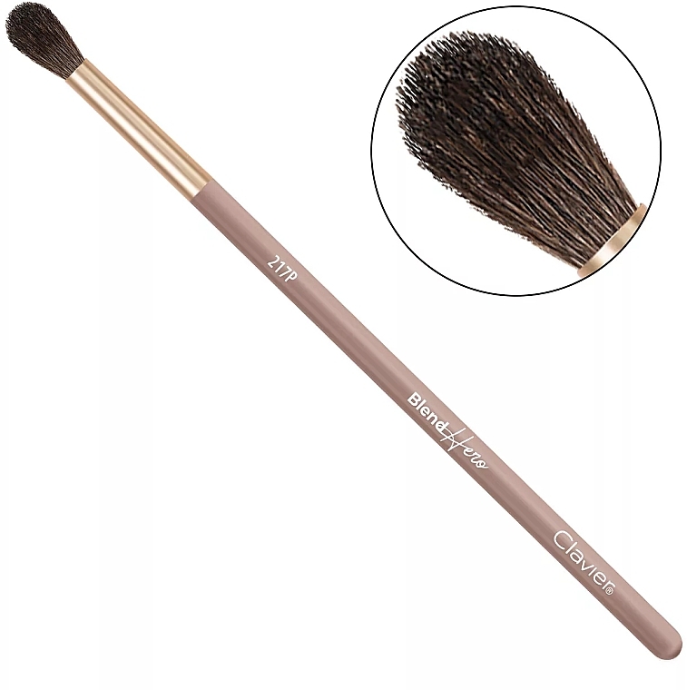 Eyeshadow Blending Brush 217P, natural pony fiber - Clavier Blend Hero — photo N8