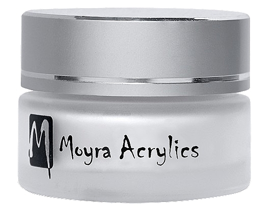 アクリル ネイルパウダー - Moyra Acrylics Powder Moon White — photo N1