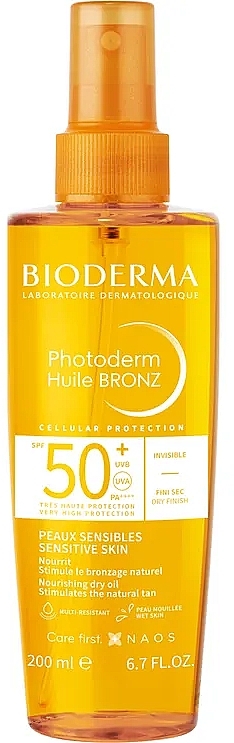 Dry Sun Oil - Bioderma Photoderm Bronz Dry Oil SPF 50+ — photo N2