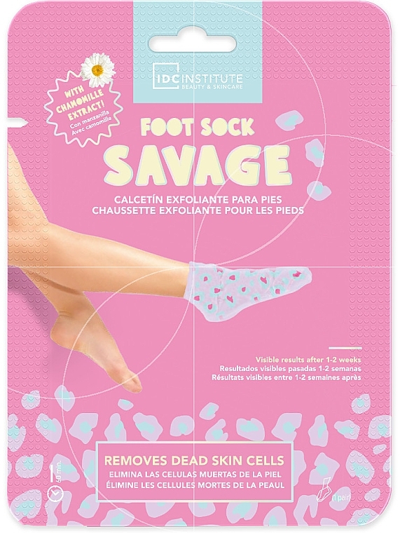 Chamomile Foot Mask - IDC Institute Foot Sock Savage With Chamomile Extract — photo N1