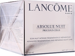 Fragrances, Perfumes, Cosmetics Night Face Cream - Lancome Absolue Precious Cells Advanced Regenerating and Repairing Night Cream