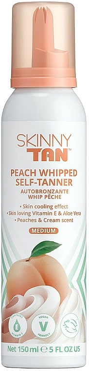 Self-Tanning Mousse 'Peach' - Skinny Tan Whip Mousse — photo N1