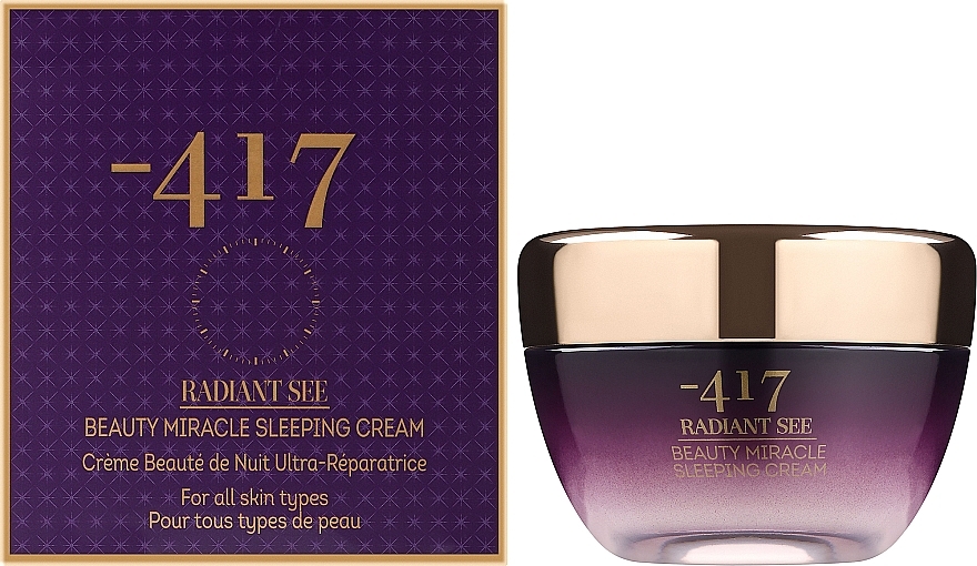 Repair Night Face Cream - -417 Radiant See Immediate Miracle Beauty Sleeping Cream — photo N2