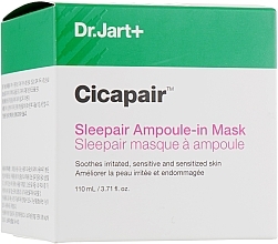 Repairing Centella Asiatica Gel Mask - Dr. Jart+ Cicapair Sleepair Ampoule-in Mask — photo N2