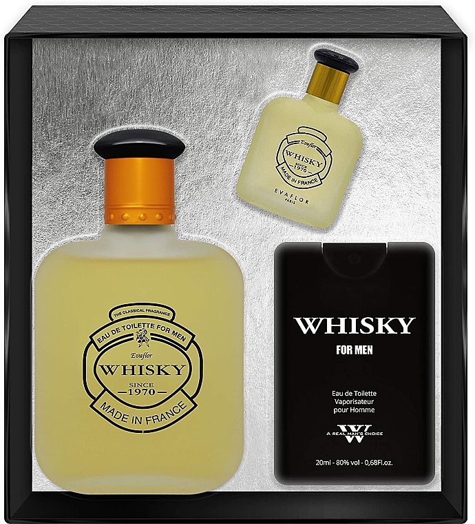 Evaflor Whisky - Set (edt/100ml + mini/10ml + mini/20ml)	 — photo N2