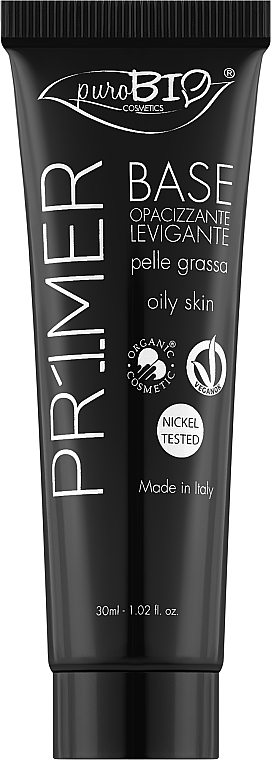 Facial Oily Skin Primer - PuroBio Cosmetics Base Primer For Oil Skin — photo N1