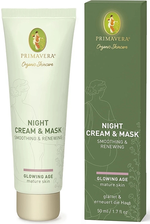 Smoothing & Renewing Cream Mask - Primavera Glowing Age Smoothing & Renewing Night Cream & Mask — photo N3