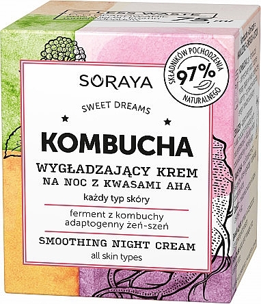 Smoothing AHA Night Cream - Soraya Kombucha Smoothing Night Cream — photo N1