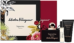 Fragrances, Perfumes, Cosmetics Salvatore Ferragamo Signorina Mysterious Spring Box - Set (edp/100 ml + b/lot/50 ml + edp/10 ml)
