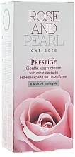 Fragrances, Perfumes, Cosmetics Gentle Face Cleansing Cream with Micro-Granules - Vip's Prestige Rose & Pearl Gentle Wash Cream