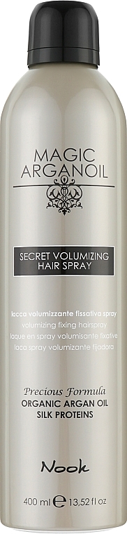 Volume Hair Spray - Nook Magic Arganoil Secret Volumizing — photo N1