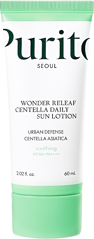 Sunscreen Face Lotion - Purito Seoul Wonder Releaf Centella Daily Sun Lotion SPF50+ Mini — photo N1