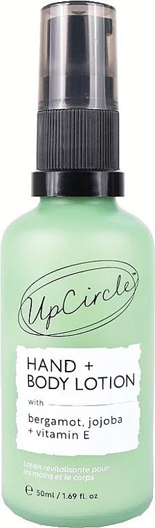 Hand & Body Lotion - UpCircle Hand & Body Lotion with Bergamot + Vitamin E Travel Size (mini size) — photo N1