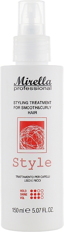 Hair Styling Treatment for Straight & Curly Hair - Mirella Professional Style Styling Treatment — photo N2