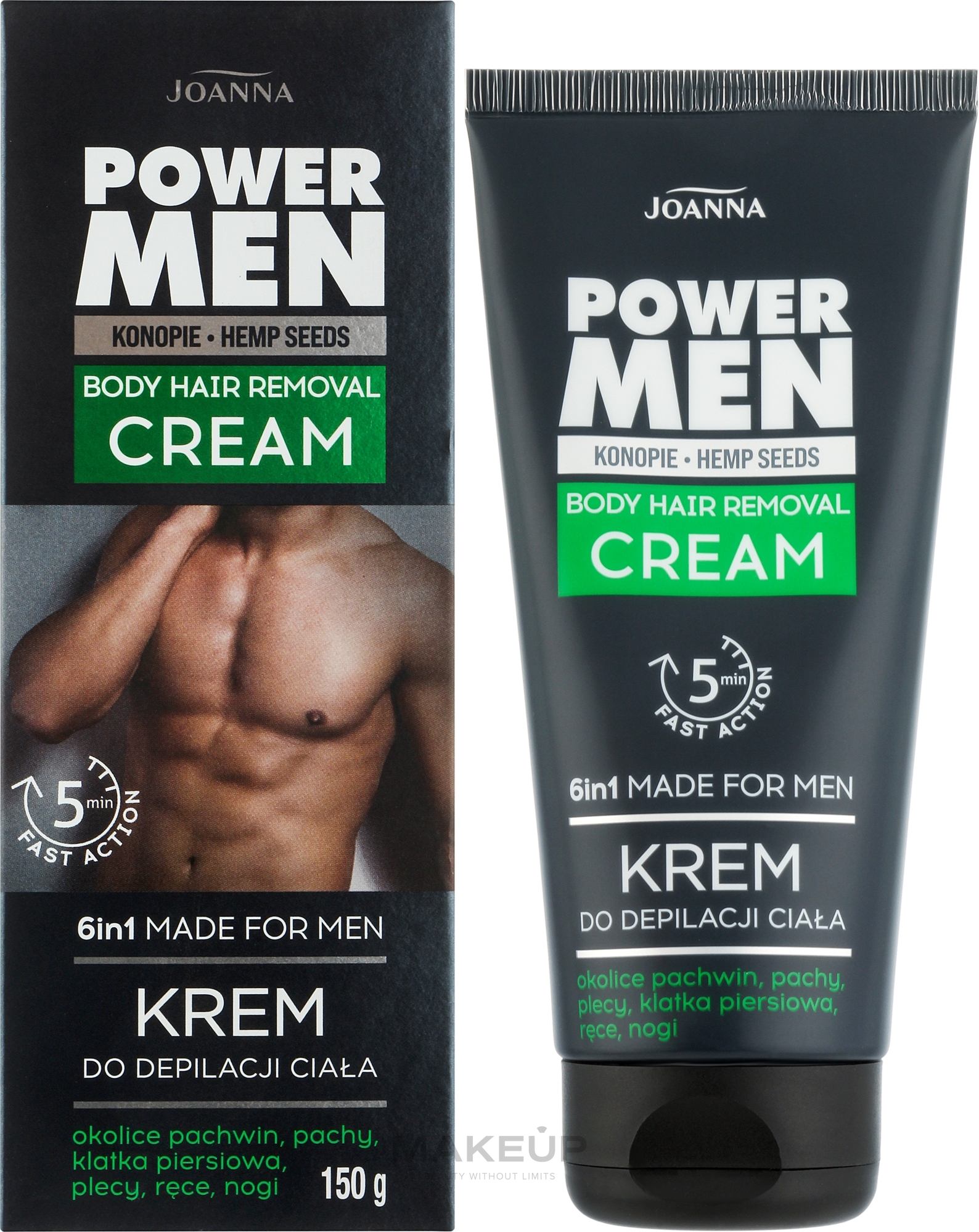 Men Body Hair Removal Cream - Joanna Power Men Body Hair Removal Cream — photo 150 g