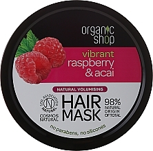 Fragrances, Perfumes, Cosmetics Hair Mask - Organic Shop Raspberry & Acai Hair Mask