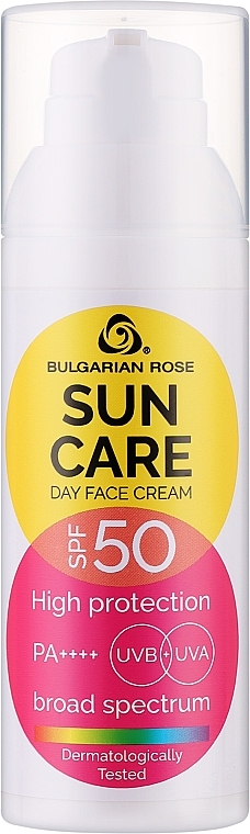 Day Face Cream SPF 50 - Bulgarian Rose Sun Care Day Face Cream SPF 50 — photo N1