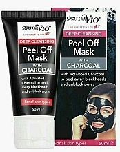 Fragrances, Perfumes, Cosmetics Cleansing Peel-Off Charcoal Mask - Derma V10 Deep Cleansing Peel Off Charcoal Mask