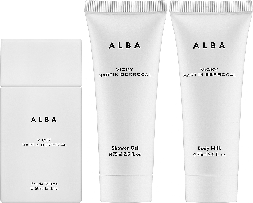 Vicky Martin Berrocal Alba - Set (edt/50ml + b/milk/75ml + sh/gel/75ml) — photo N2