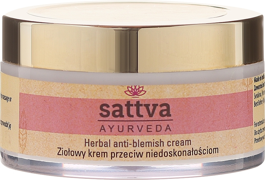 Skin Even Tone Cream - Sattva Ayurveda Anti-Blemish Cream — photo N2