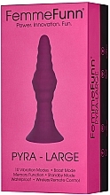 Vibrating Anal Plug Wireless Remote Control  - Femme Funn Pyra Large Dark Fuchsia  — photo N3