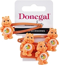 Fragrances, Perfumes, Cosmetics Hairclip & Hair Tie Set, FA-5663+1, orange - Donegal