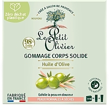 Fragrances, Perfumes, Cosmetics Gentle Body Scrub with Olive Oil - Le Petit Olivier Solid Body Scrub Olive Oil