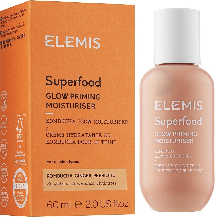 Moisturizing Face Cream - Elemis Superfood Glow Priming Moisturiser — photo N4