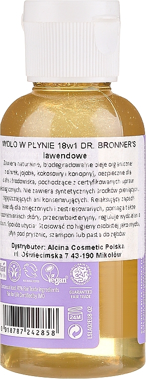 Liquid Soap "Lavender" - Dr. Bronner’s 18-in-1 Pure Castile Soap Lavender — photo N3