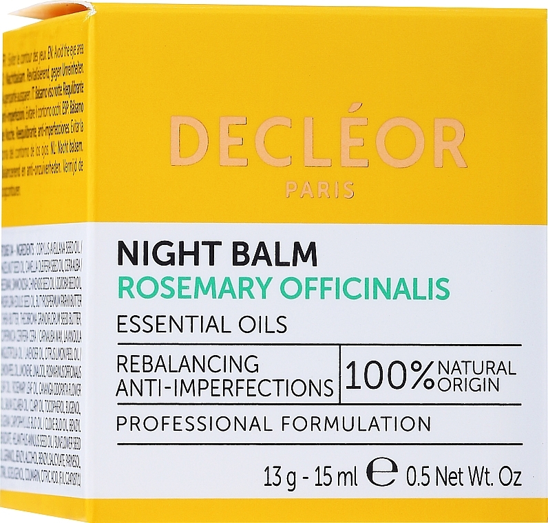 Facial Night Balm - Decleor Rosemary Officinalis Night Balm (mini size) — photo N9