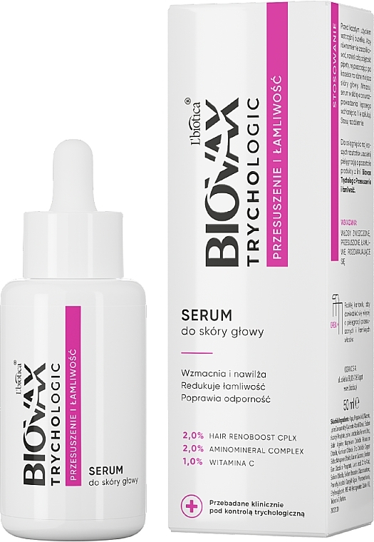 Flaky Scalp Serum - L'biotica Biovax Trichologic Serum — photo N2