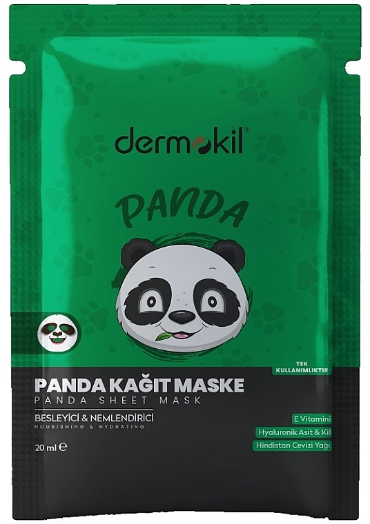 Panda Sheet Mask - Dermokil Panda Sheet Mask — photo N1