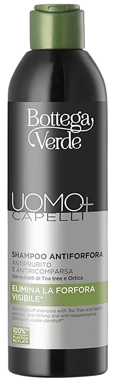 Anti-Dandruff Shampoo - Bottega Verde Uomo+ Capelli Anti-Dandruff Shampoo  — photo N1