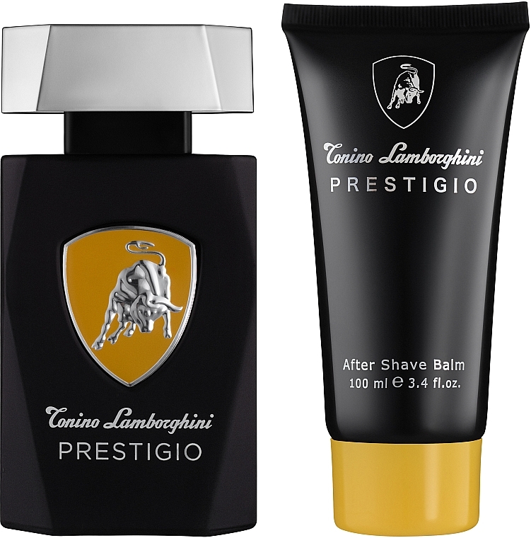 Tonino Lamborghini Prestigio - Set (edt/75ml + ash/balm/100ml) — photo N3