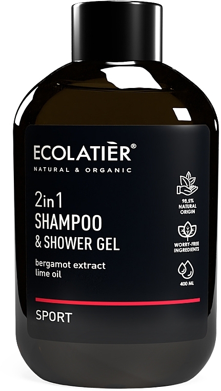 Shampoo & Shower Gel 2in1 Sport - Ecolatier Shampoo & Shower Gel 2-in-1 Sport — photo N1