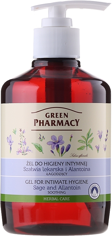 Soothing Sage & Allantoin Intimate Wash Gel - Green Pharmacy — photo N3