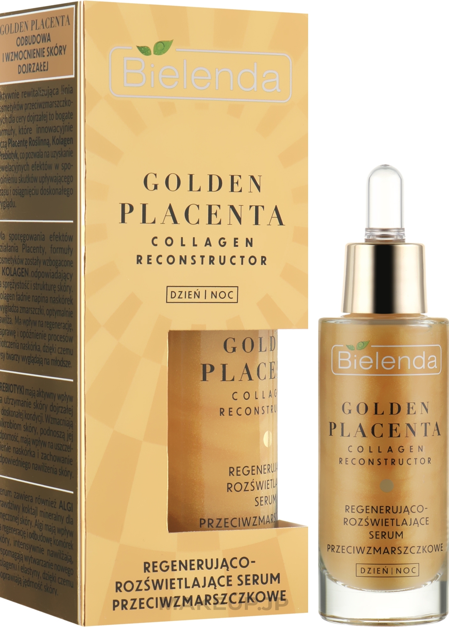 Regenerating & Brightening Anti-Wrinkle Serum - Bielenda Golden Placenta Collagen Reconstructor — photo 30 ml