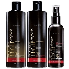 Fragrances, Perfumes, Cosmetics Set - Avon Advance Techniques Reconstruction (shmp/250ml + +cond/250ml + h/spray/100ml)