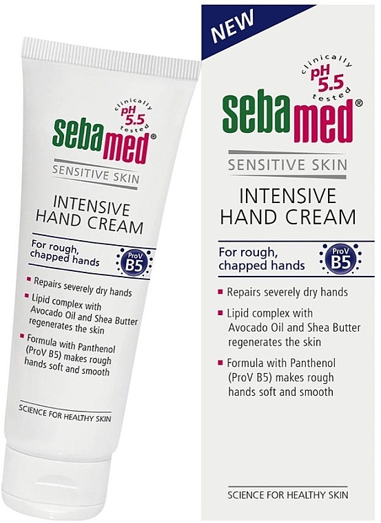 Hand Cream - Sebamed Hand And Nail Cream Intensive With Panthenol — photo N1